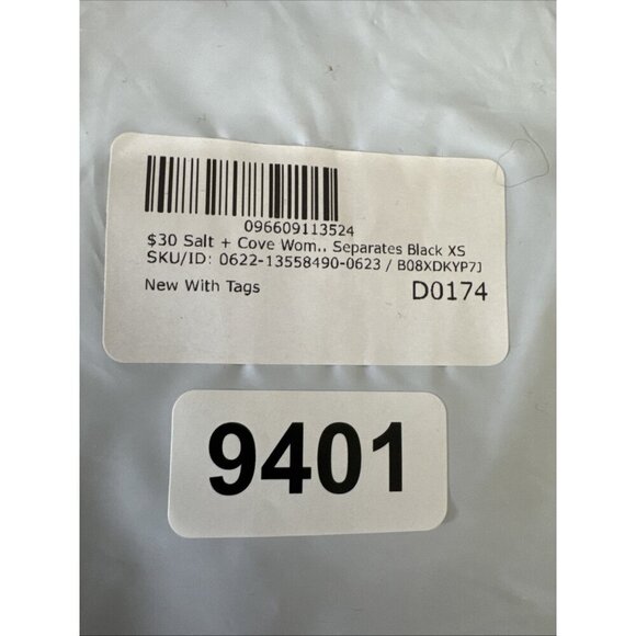 Salt + Cove Junior XS Ribbed Plunge Halter Tankini Top Black NWT 9401 - Picture 16 of 16